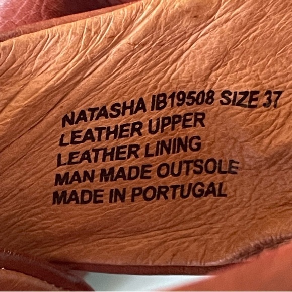 Miz Mooz Leather Sandals 2”  Stacked Block Heel Size 37 - Picture 3 of 13